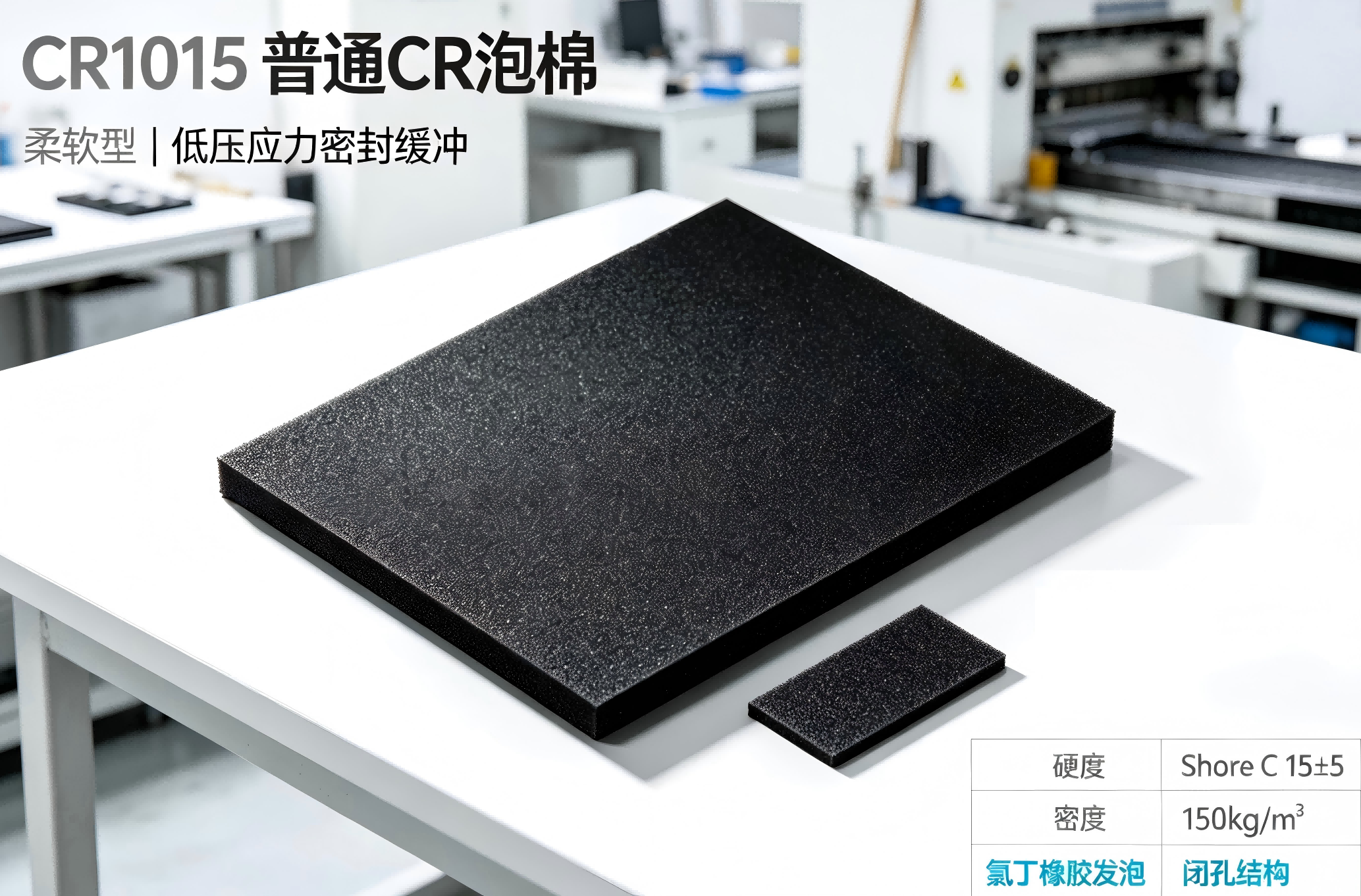 CR1015 泡棉｜普通 CR 氯丁橡胶发泡泡棉