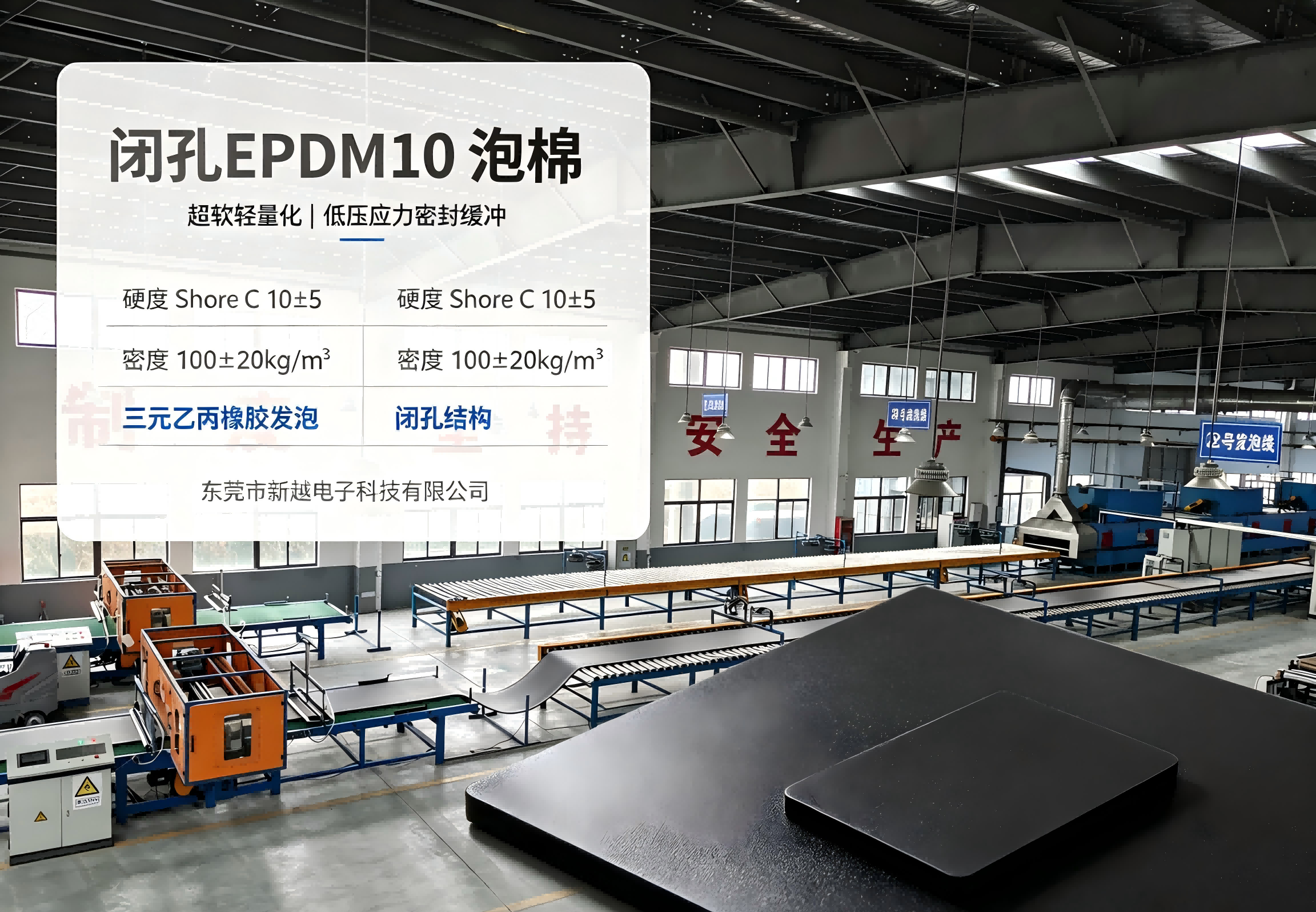 闭孔 EPDM10 泡棉｜三元乙丙橡胶发泡泡棉