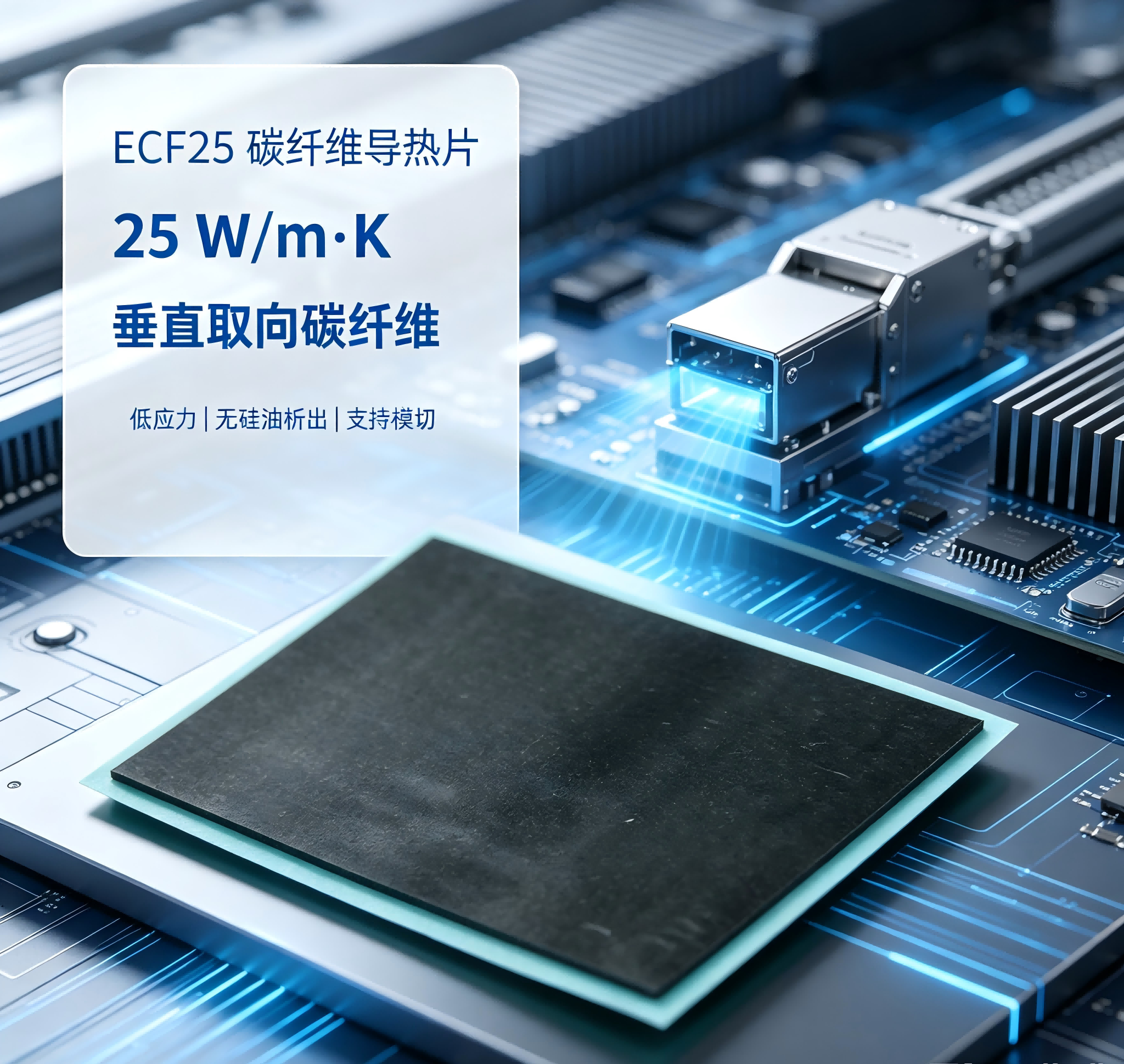 ECF25 碳纤维导热片（25W/m・K）